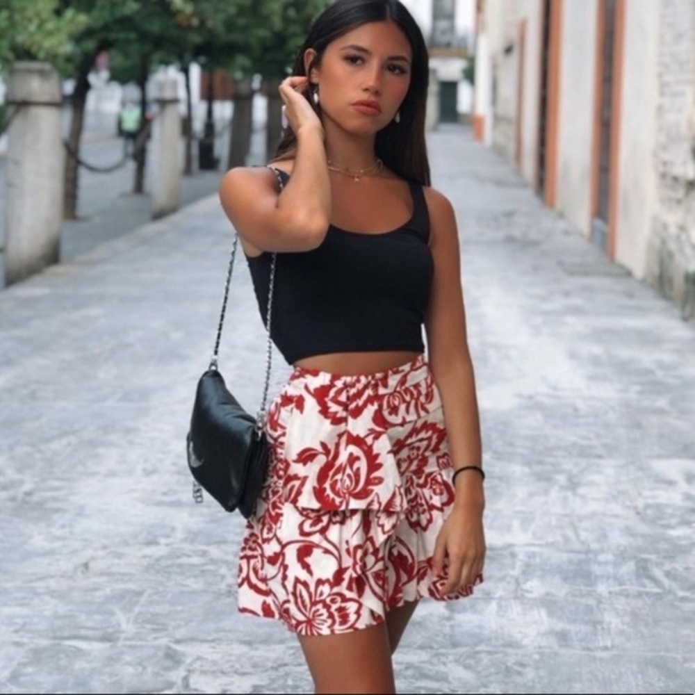 Zara High Waisted Mini Skirt